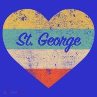 I Love St George Utah Vintage Distressed Retro Great Gift T-Shirt thumb 7