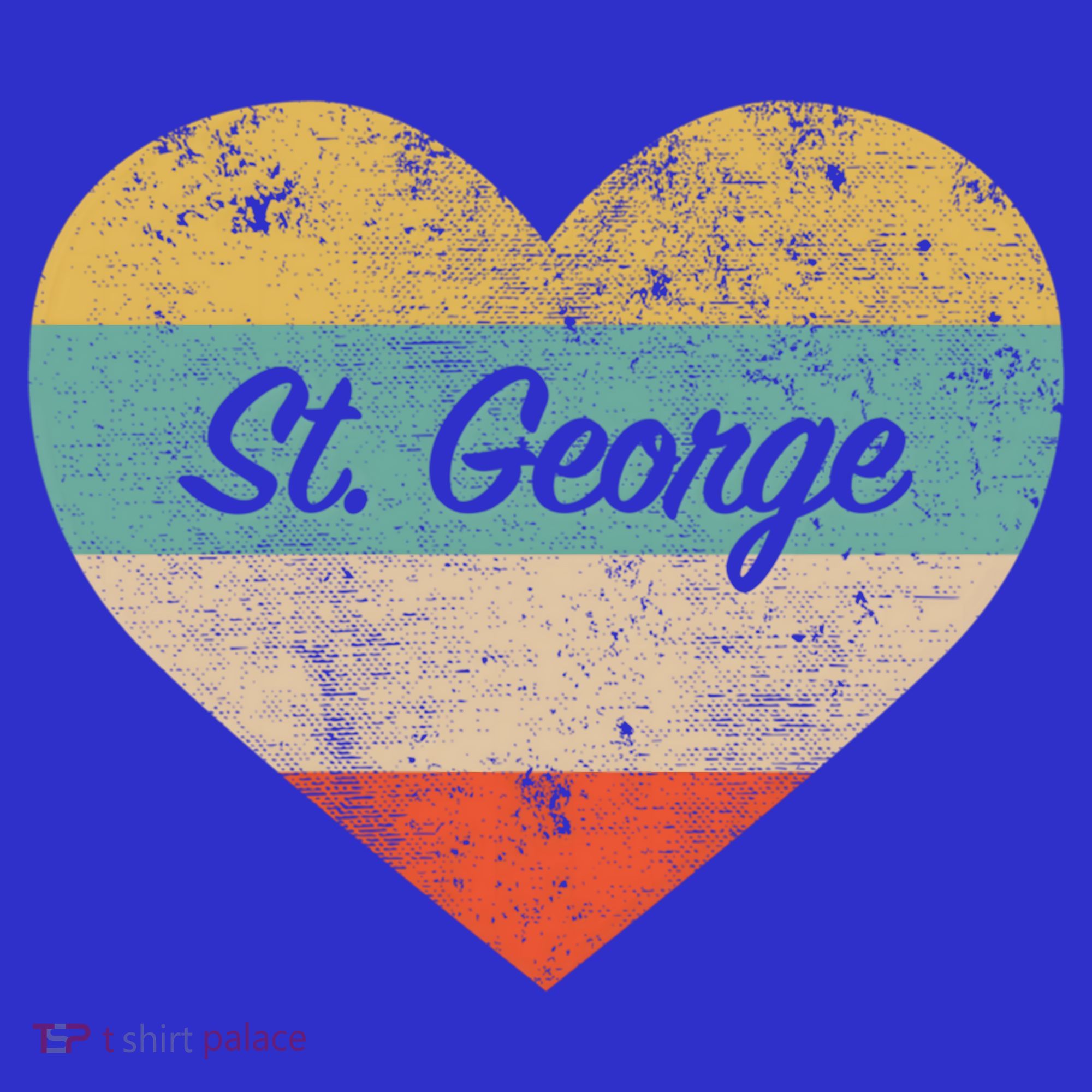 I Love St George Utah Vintage Distressed Retro Great Gift T-Shirt