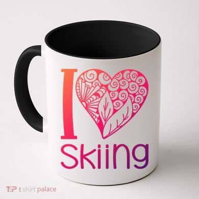 I Love Skiing For Ski Lovers Gift Coffee Mug