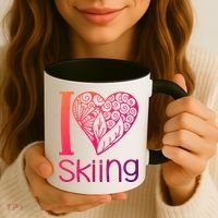 I Love Skiing For Ski Lovers Gift Coffee Mug thumb 3