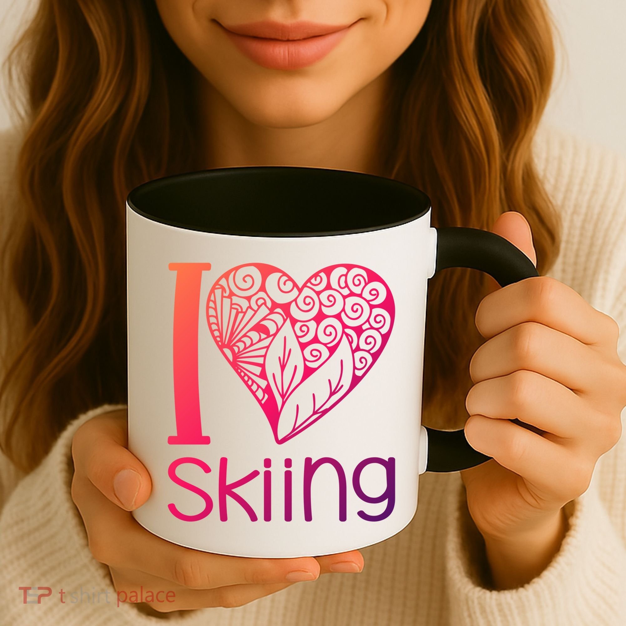 I Love Skiing For Ski Lovers Gift Coffee Mug