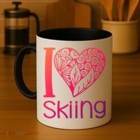 I Love Skiing For Ski Lovers Gift Coffee Mug thumb 4