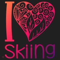 I Love Skiing For Ski Lovers Gift Beanie thumb 2