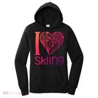I Love Skiing For Ski Lovers Gift Women's Hoodie thumb 0
