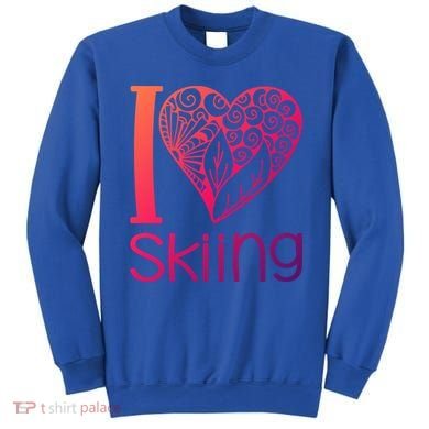 I Love Skiing For Ski Lovers Gift Sweatshirt