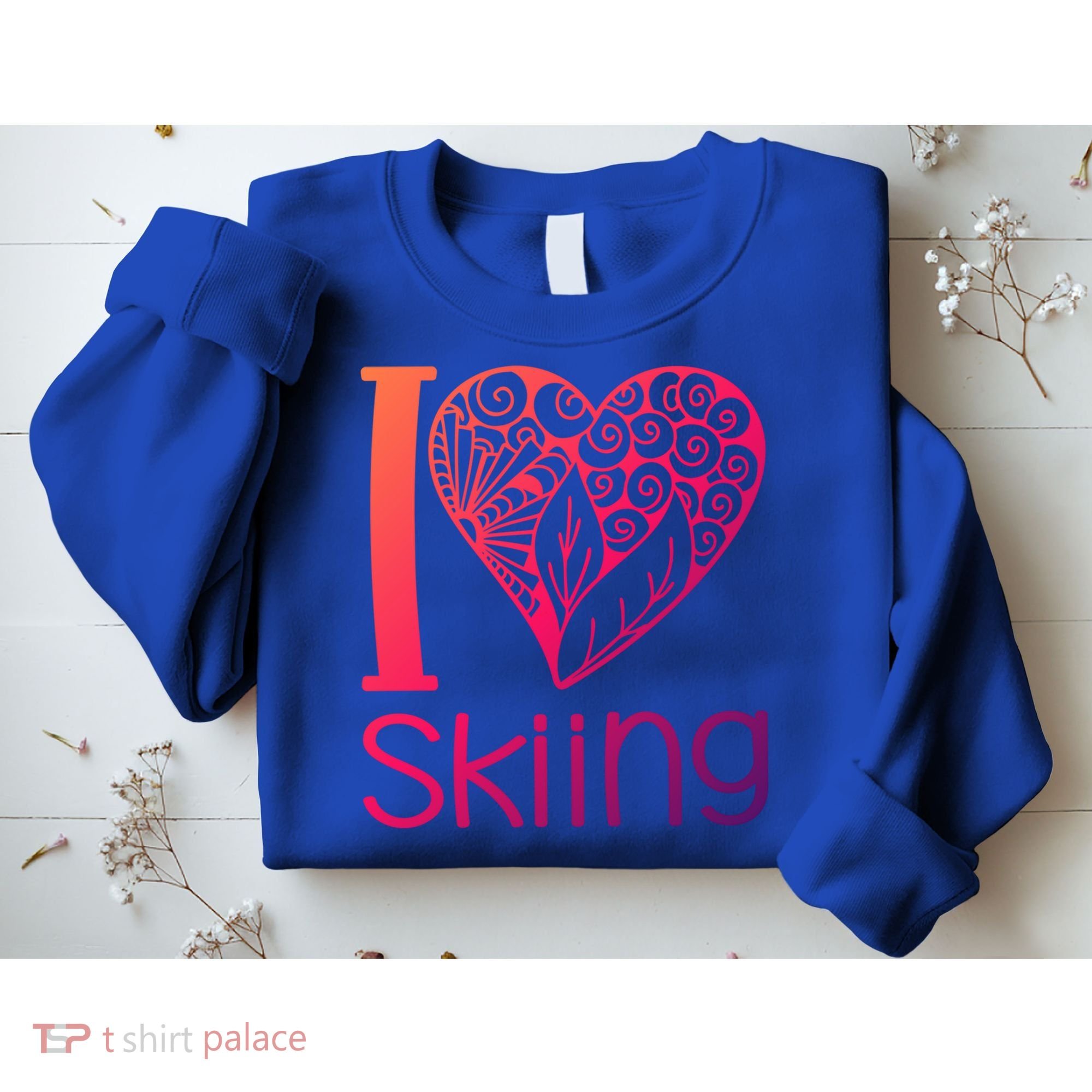 I Love Skiing For Ski Lovers Gift Sweatshirt