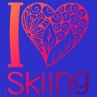 I Love Skiing For Ski Lovers Gift Baby Bodysuit thumb 2