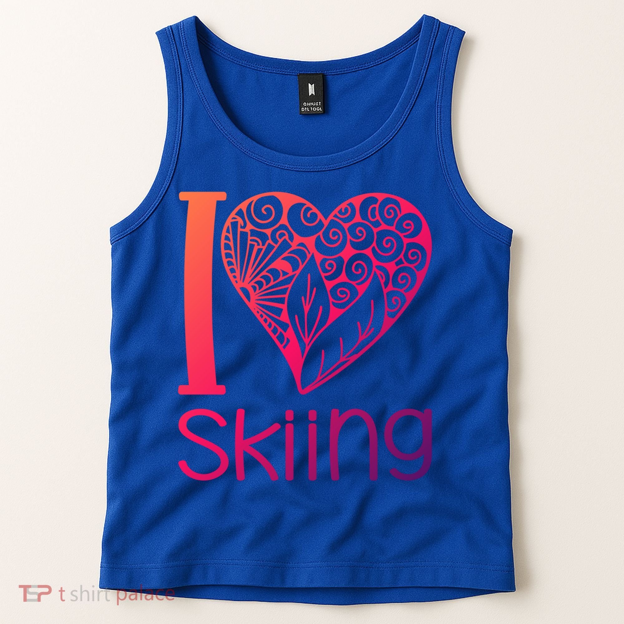 I Love Skiing For Ski Lovers Gift Tank Top