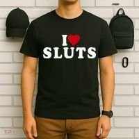 I Love Sluts Heart T-Shirt thumb 6