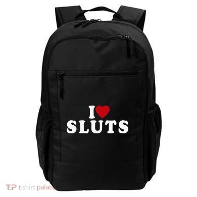 I Love Sluts Heart Backpack