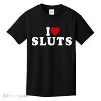 I Love Sluts Heart Kids T-Shirt thumb 0