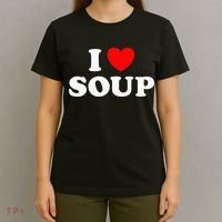I Love Soup Funny Stew Hot Food Stone Crock Pot Comfort Fan T-Shirt thumb 4