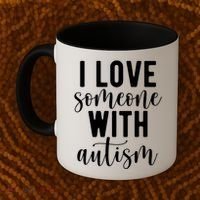 I Love Someone With Autism Coffee Mug thumb 2