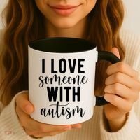 I Love Someone With Autism Coffee Mug thumb 3