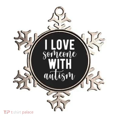 I Love Someone With Autism Ornament