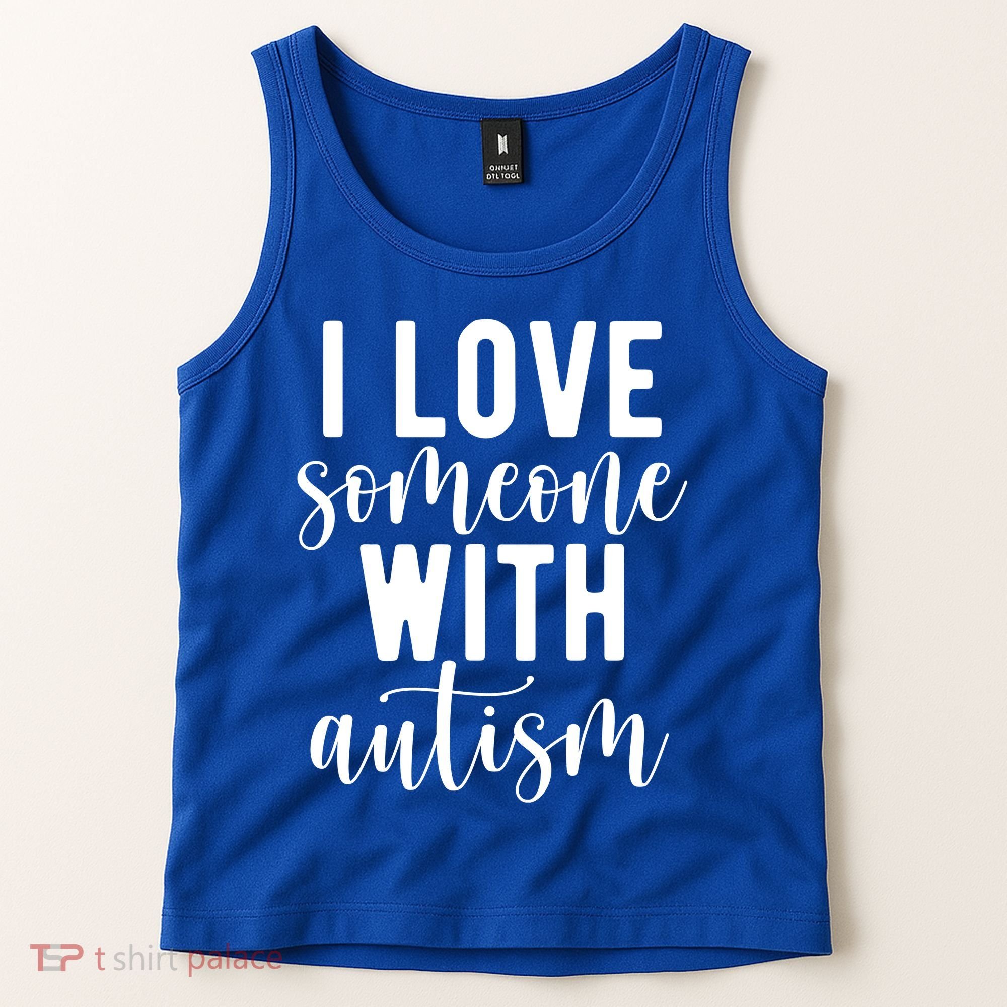 I Love Someone With Autism Tank Top