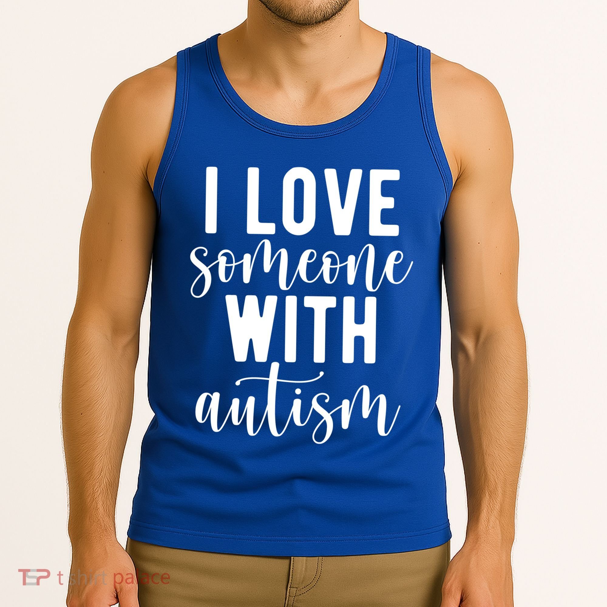 I Love Someone With Autism Tank Top