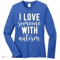 I Love Someone With Autism Women's Long Sleeve Shirt thumb 0