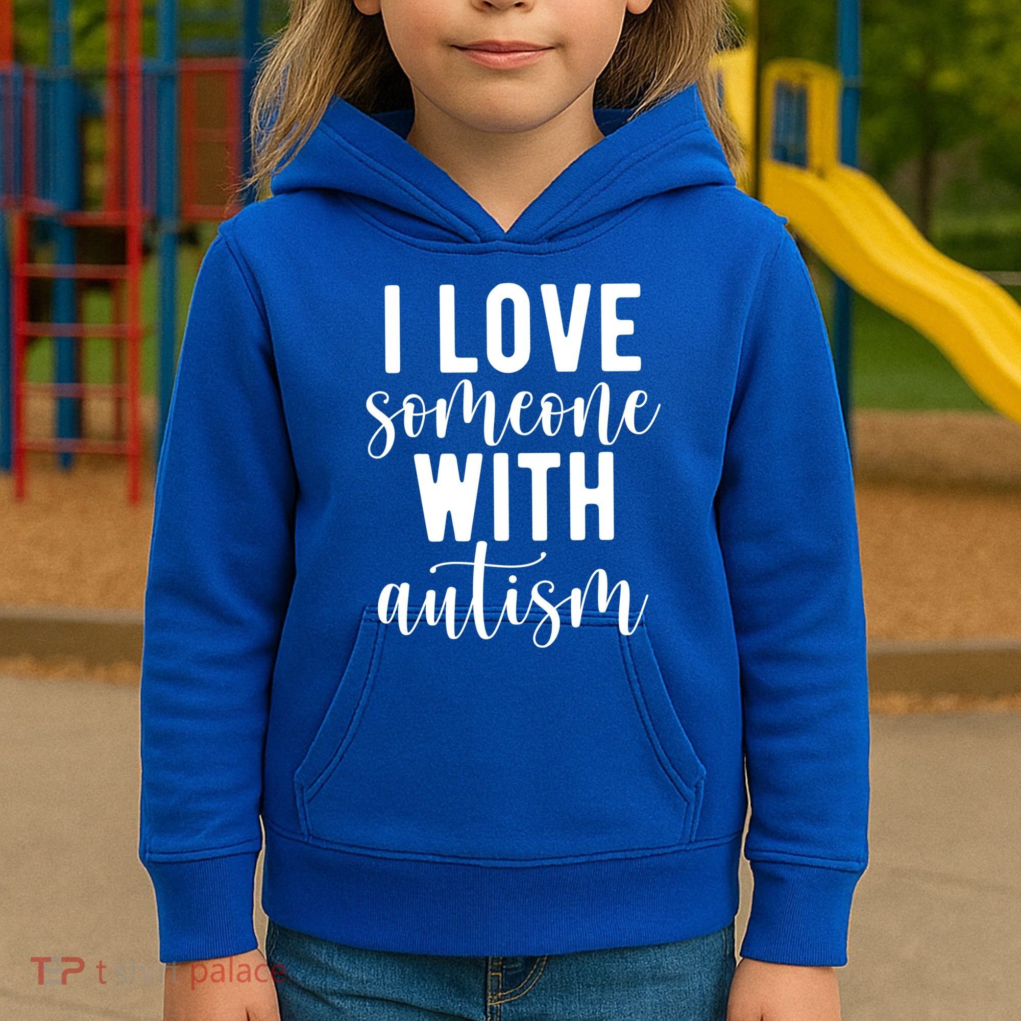 I Love Someone With Autism Kids Hoodie