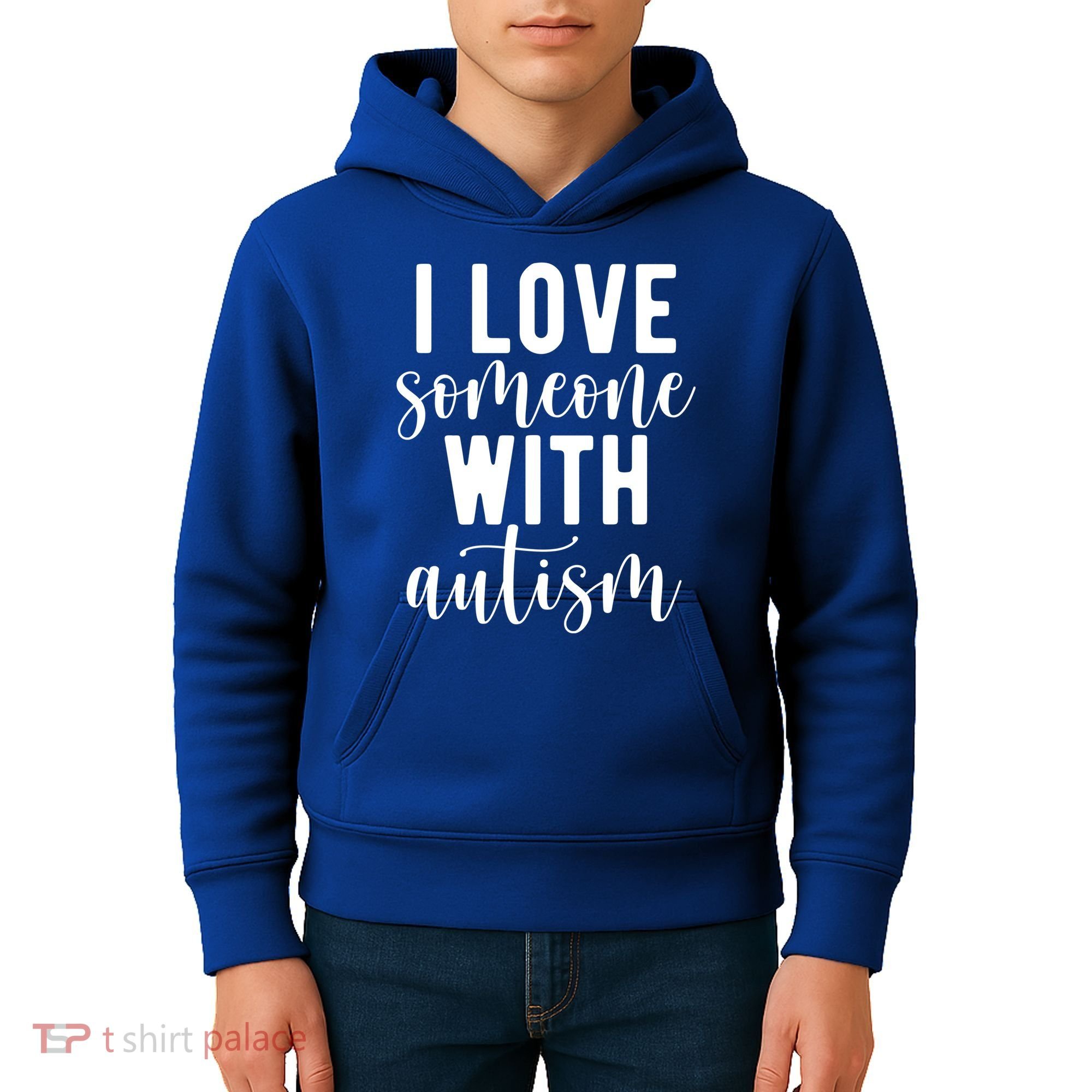 I Love Someone With Autism Kids Hoodie