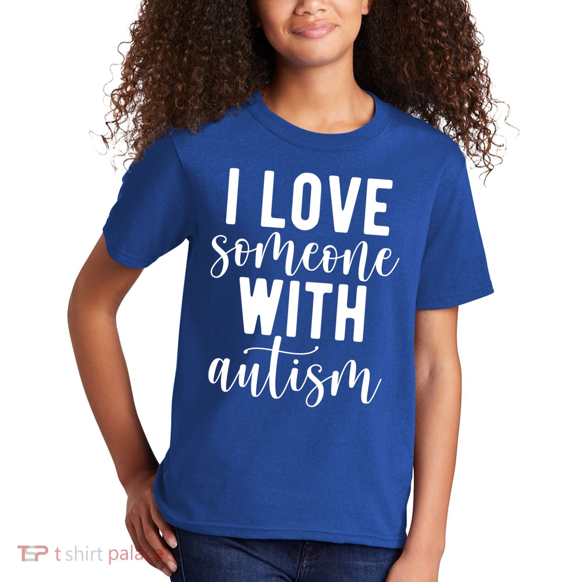 I Love Someone With Autism Kids T-Shirt