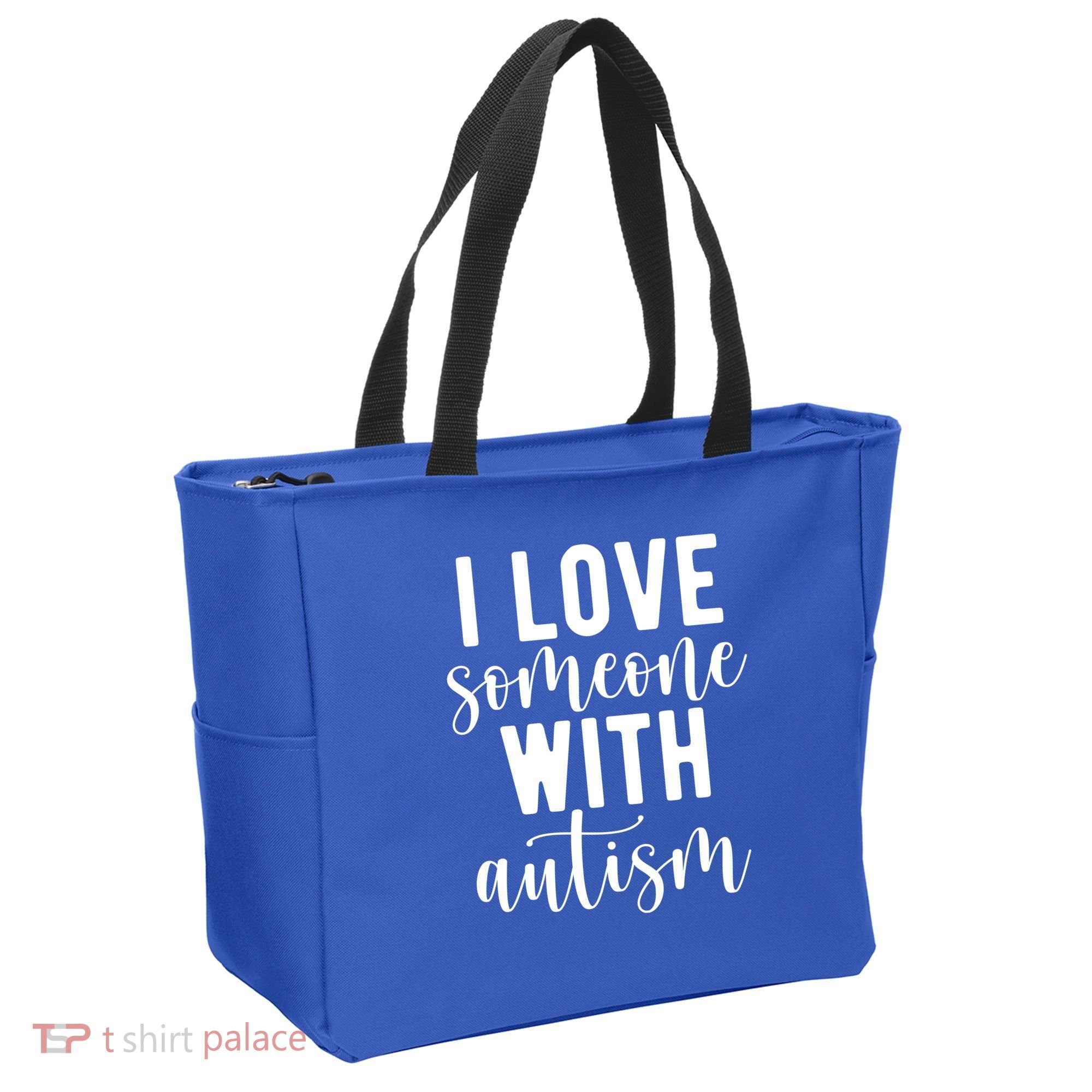 I Love Someone With Autism Tote Bag