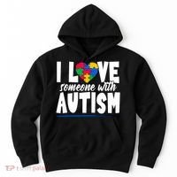 I Love Someone With Autism Awareness Month Hoodie thumb 0