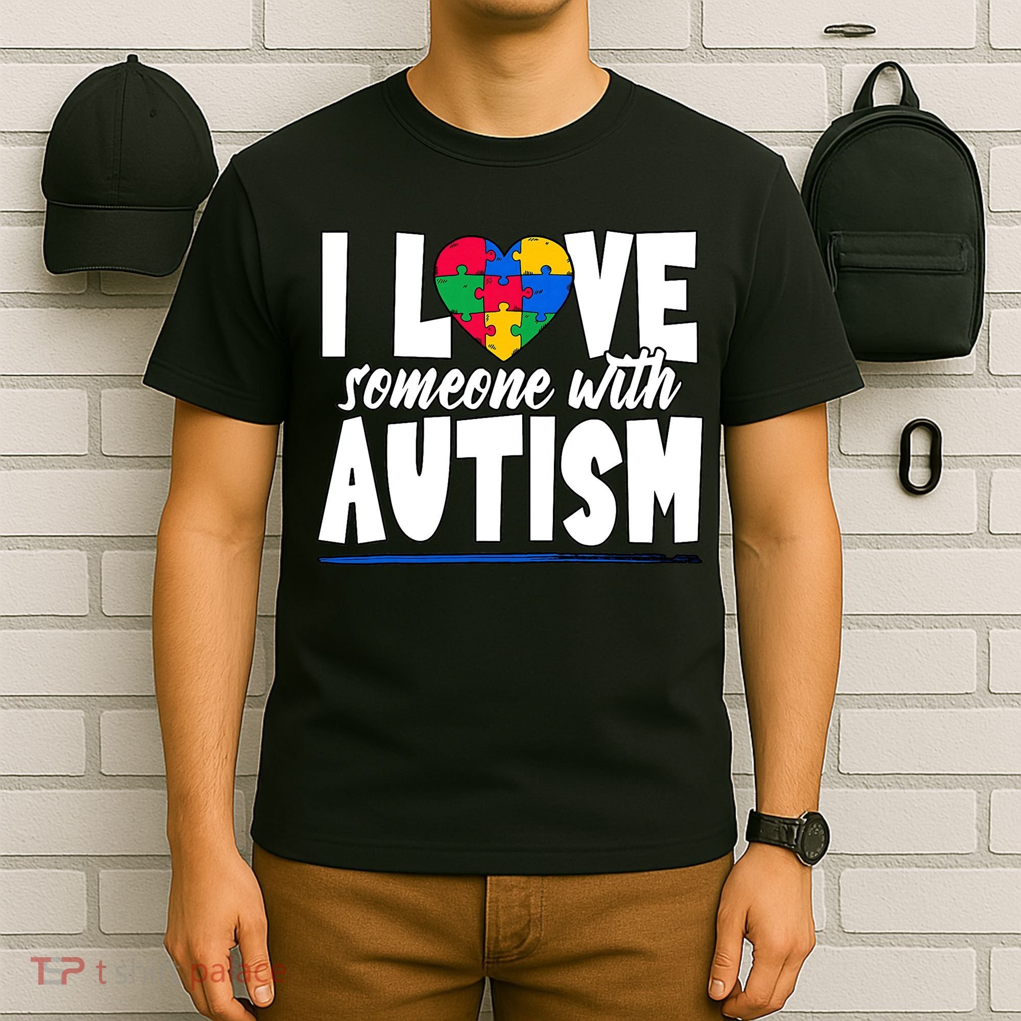 I Love Someone With Autism Awareness Month T-Shirt