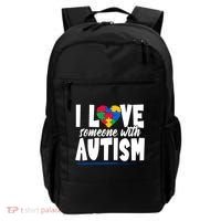 I Love Someone With Autism Awareness Month Backpack thumb 0