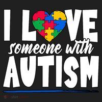 I Love Someone With Autism Awareness Month Beanie thumb 2