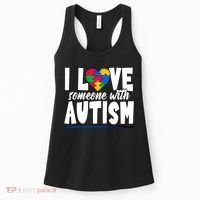 I Love Someone With Autism Awareness Month Women's Tank Top thumb 0