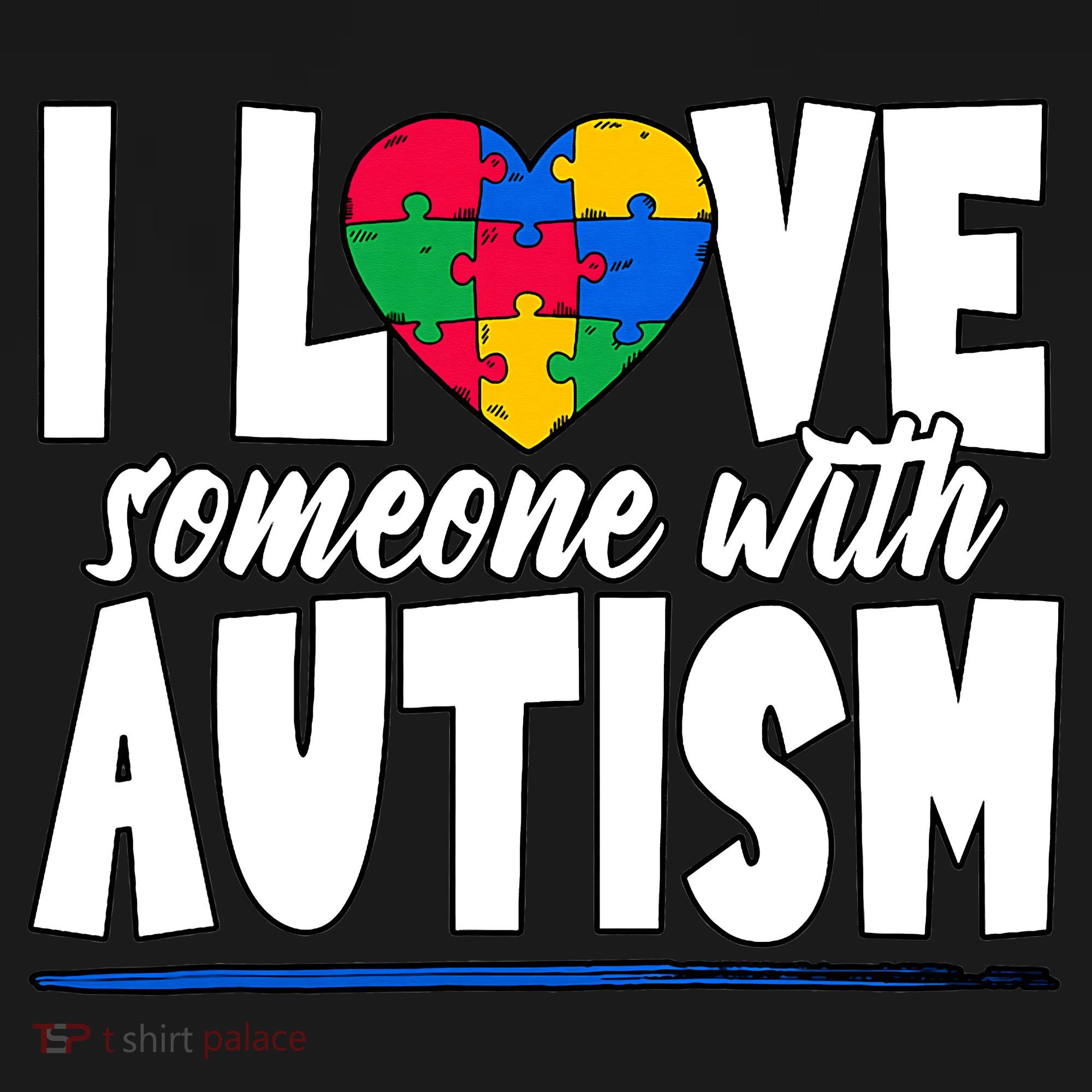 I Love Someone With Autism Awareness Month Toddler Hoodie