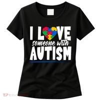 I Love Someone With Autism Awareness Month Women's T-Shirt thumb 0