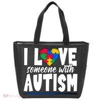 I Love Someone With Autism Awareness Month Tote Bag thumb 0