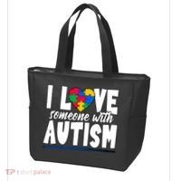I Love Someone With Autism Awareness Month Tote Bag thumb 3