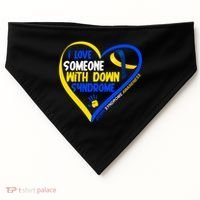 I Love Someone With Down Syndrome Awareness USA-Made Doggie Bandana thumb 0