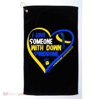 I Love Someone With Down Syndrome Awareness Golf Towel thumb 0