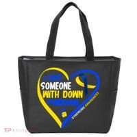 I Love Someone With Down Syndrome Awareness Tote Bag thumb 0