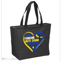 I Love Someone With Down Syndrome Awareness Tote Bag thumb 2
