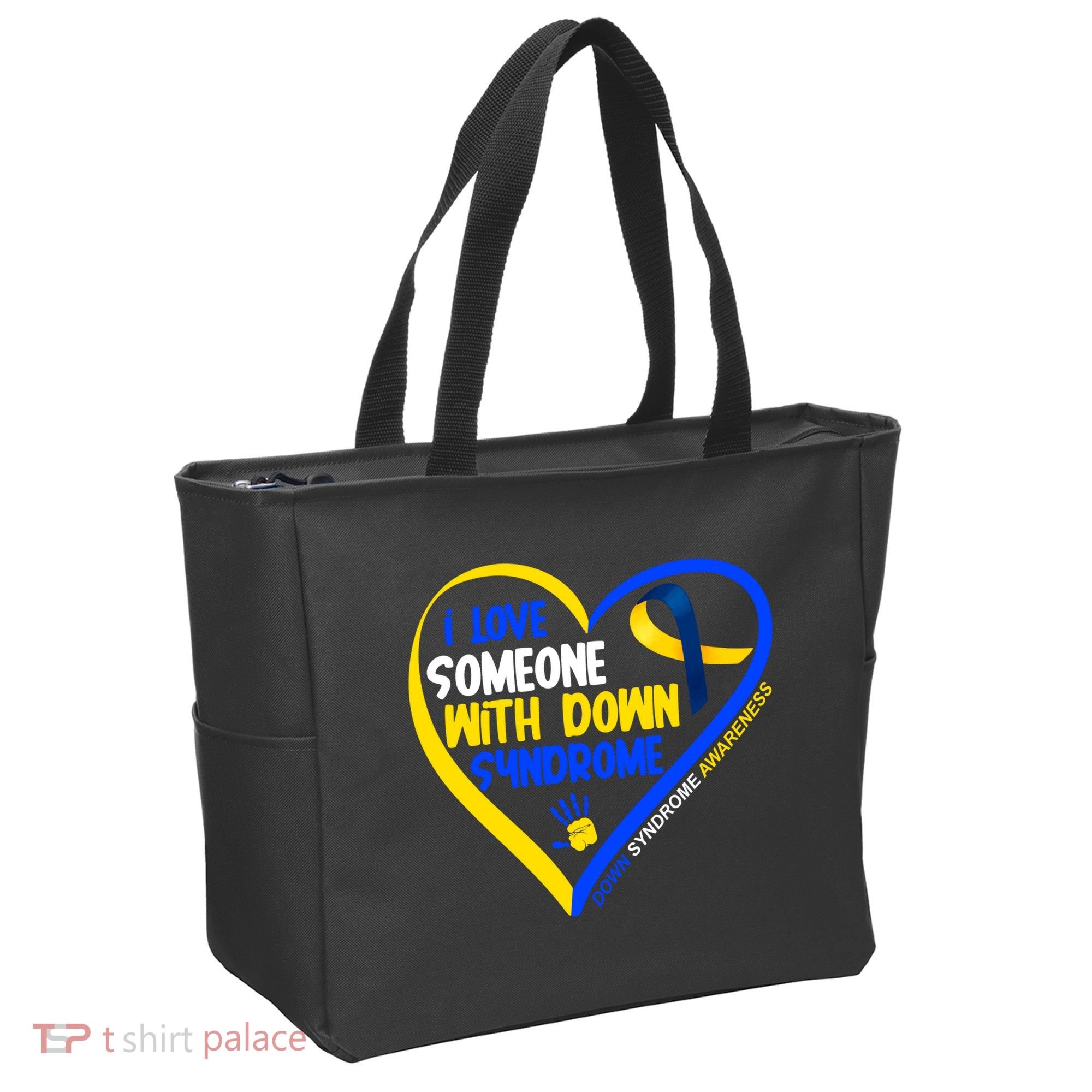 I Love Someone With Down Syndrome Awareness Tote Bag