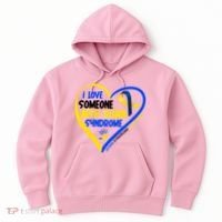 I Love Someone With Down Syndrome Awareness Hoodie thumb 0