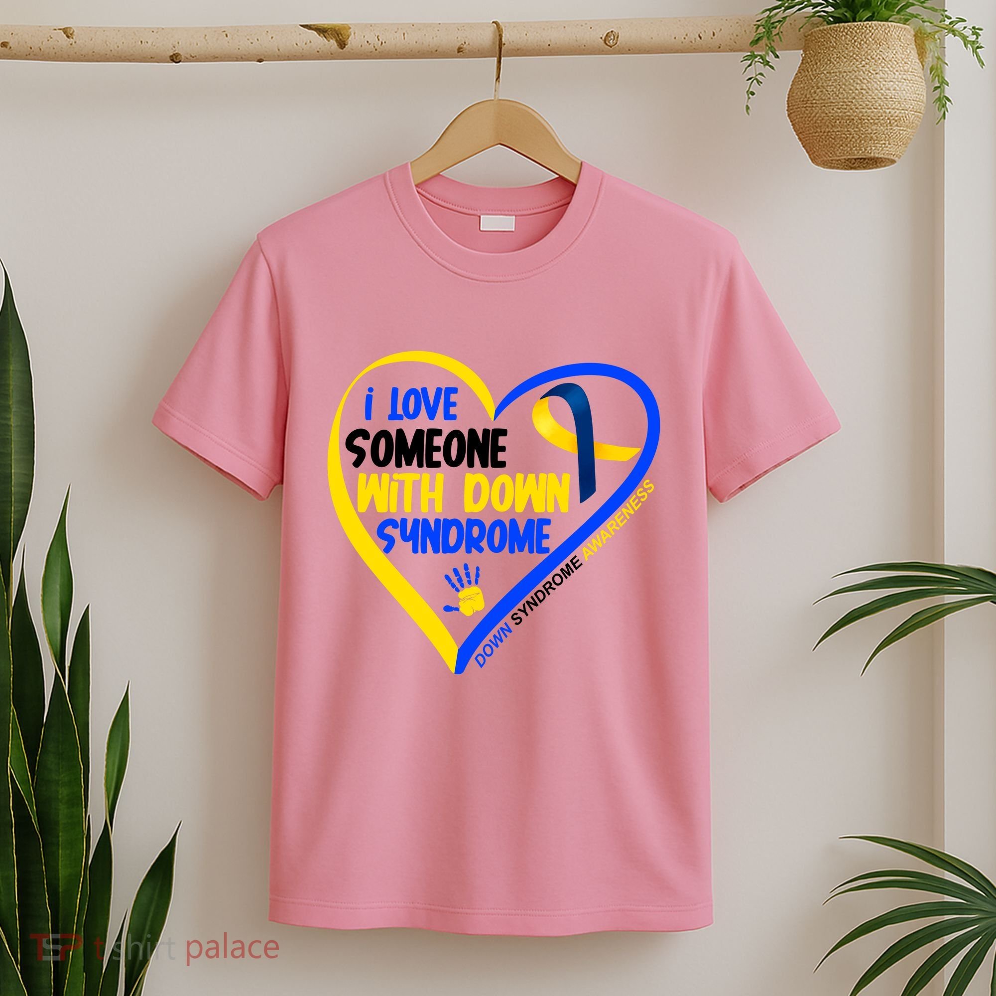 I Love Someone With Down Syndrome Awareness T-Shirt