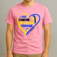 I Love Someone With Down Syndrome Awareness T-Shirt thumb 3