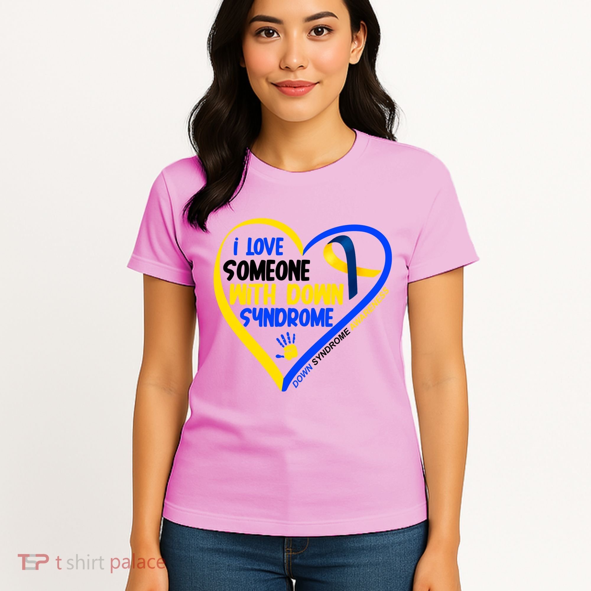 I Love Someone With Down Syndrome Awareness Women's T-Shirt