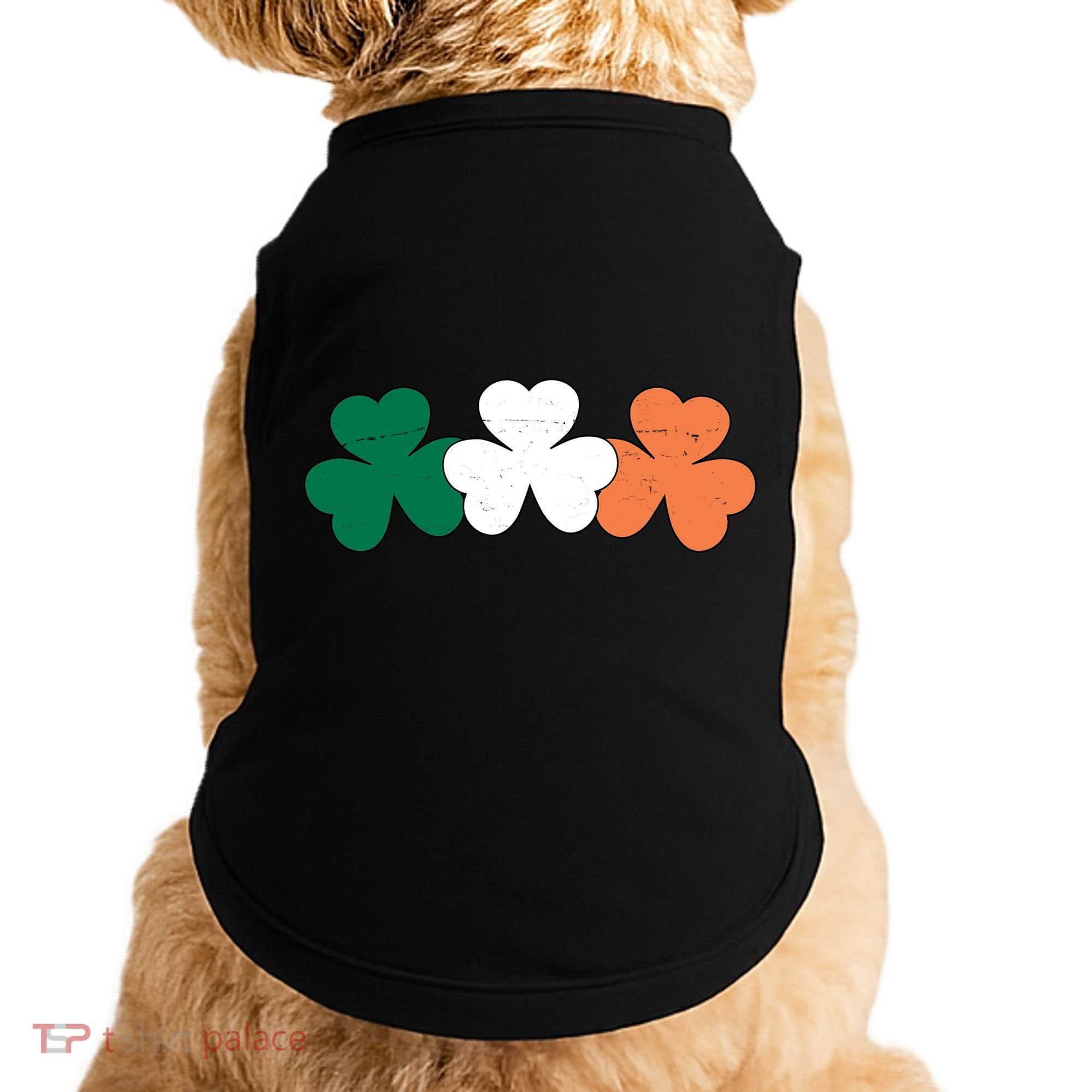 Irish Lucky Shamrock St Patrick Doggie Tank