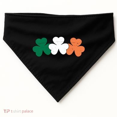 Irish Lucky Shamrock St Patrick USA-Made Doggie Bandana