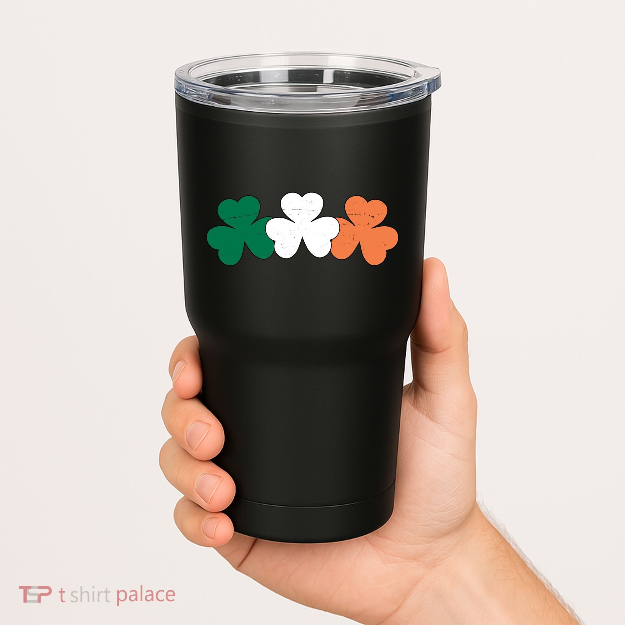 Irish Lucky Shamrock St Patrick Tumbler