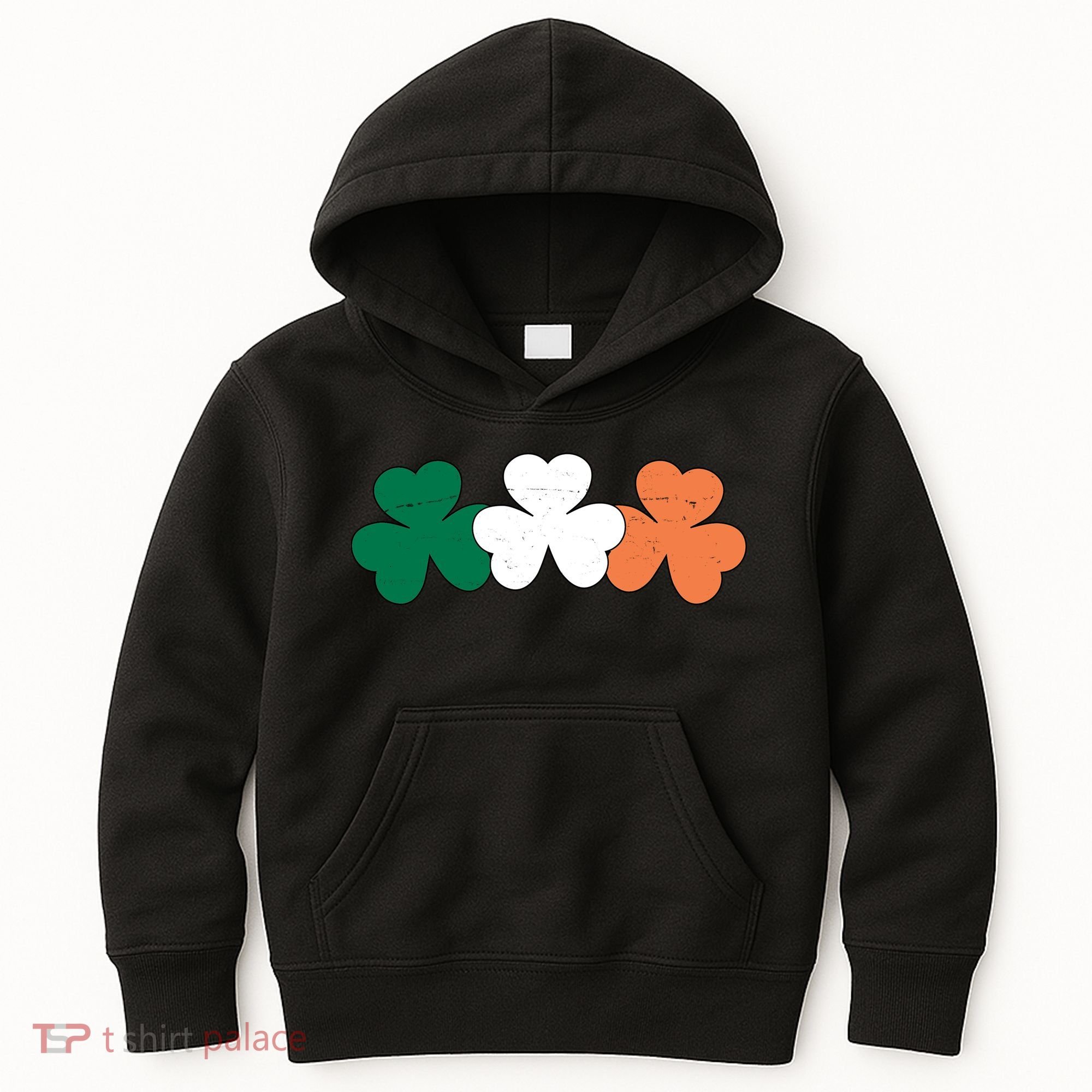 Irish Lucky Shamrock St Patrick Kids Hoodie