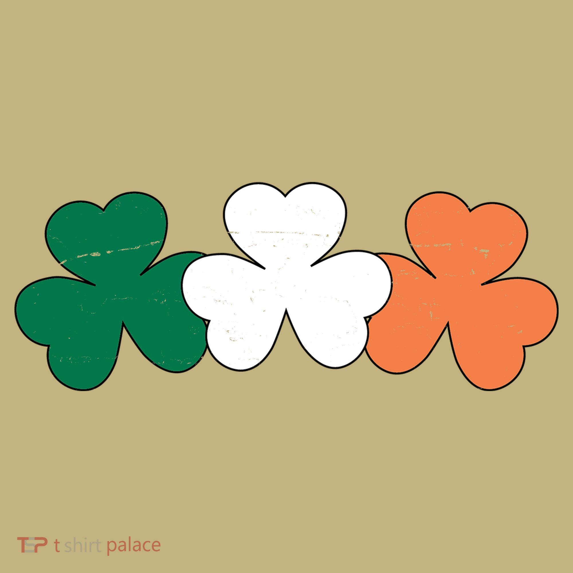 Irish Lucky Shamrock St Patrick Button