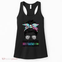 I Love Someone Rare Zebra Messy Bun Rare Disease Awareness Women's Tank Top thumb 0